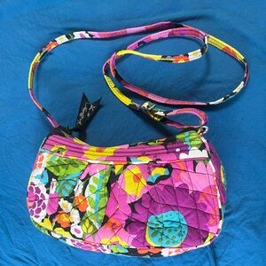 Vera Bradley Colorful Floral VaVaVoom retired Crossbody Bag